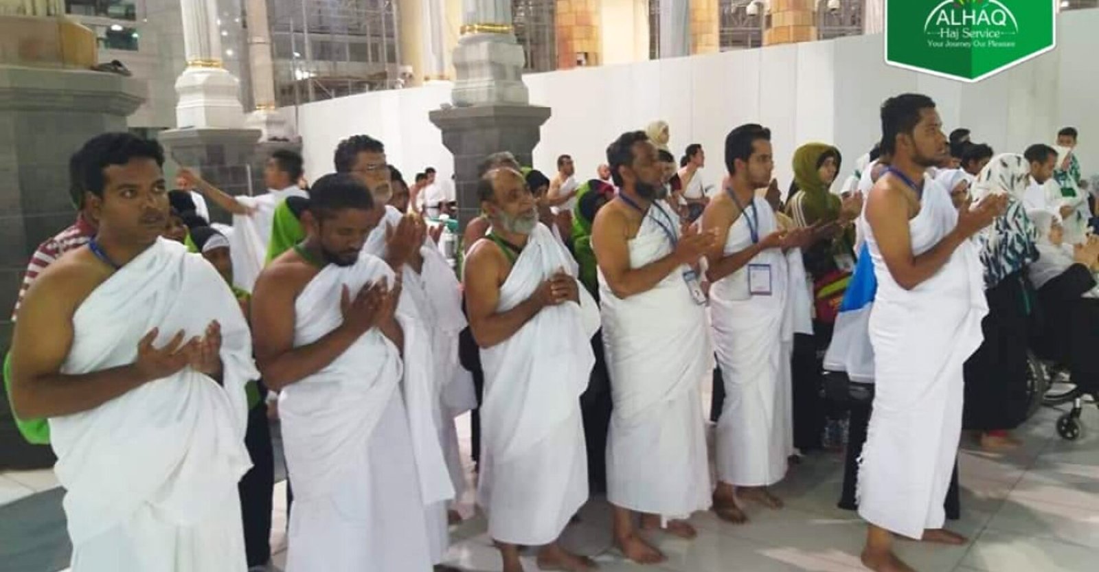 Pilgrims during their sacred journey